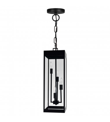  Windsor 4 Light Black Outdoor Ceiling Light (1695P8-4-101) - CWI