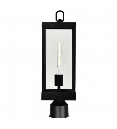  Windsor 1 Light Black Outdoor Lantern Head (1695PT6-1-101) - CWI