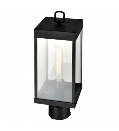  Windsor 1 Light Black Outdoor Lantern Head (1695PT6-1-101) - CWI