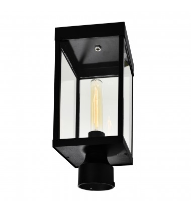  Windsor 1 Light Black Outdoor Lantern Head (1695PT6-1-101) - CWI