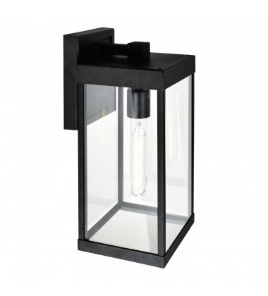  Windsor 1 Light Black Outdoor Wall Light (1695W6-1-101) - CWI