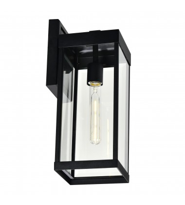 Windsor 1 Light Black Outdoor Wall Light (1695W7-1-101) - CWI