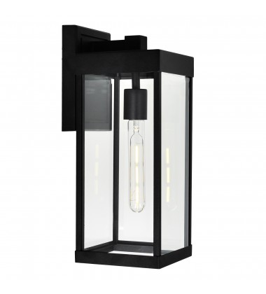  Windsor 1 Light Black Outdoor Wall Light (1695W7-1-101) - CWI