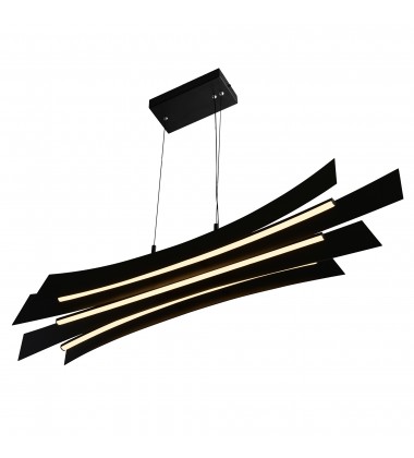  Candora Integrated LED Black Chandelier (1698P50-101) - CWI
