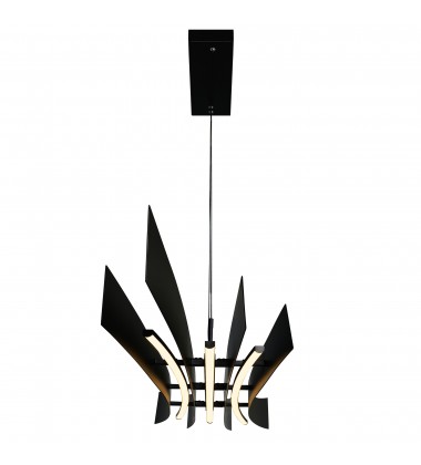  Candora Integrated LED Black Chandelier (1698P50-101) - CWI