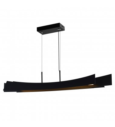  Candora Integrated LED Black Chandelier (1698P50-101) - CWI
