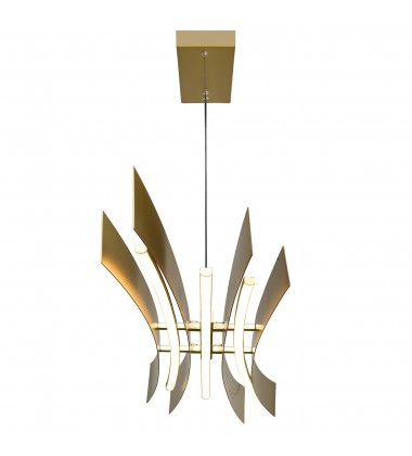  Candora Integrated LED Brass Chandelier (1698P50-624) - CWI