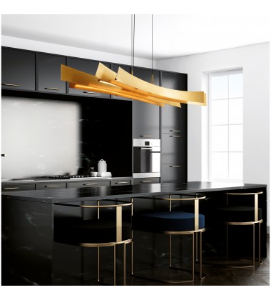  Candora Integrated LED Brass Chandelier (1698P50-624) - CWI