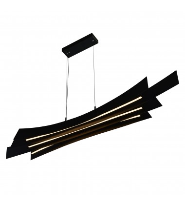  Candora Integrated LED Black Chandelier (1698P72-101) - CWI