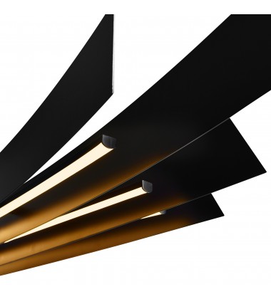  Candora Integrated LED Black Chandelier (1698P72-101) - CWI