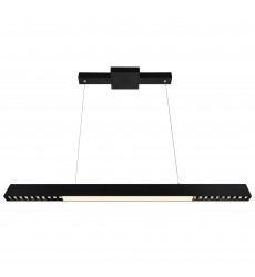  Pienza 45 in LED Integrated Black Chandelier (1701P45-B-101) - CWI