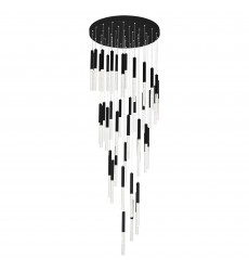  Dragonswatch LED Integrated Chandelier with Black Finish (1703P32-45-101) - CWI