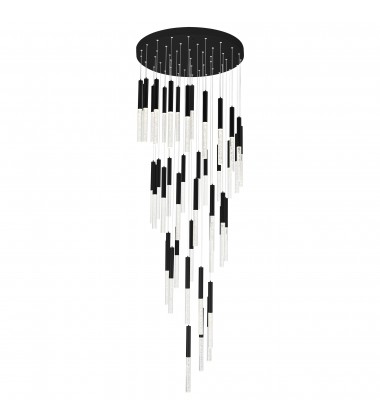  Dragonswatch LED Integrated Chandelier with Black Finish (1703P32-45-101) - CWI