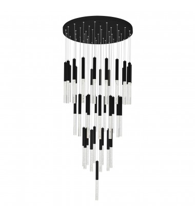  Dragonswatch LED Integrated Chandelier with Black Finish (1703P32-45-101) - CWI