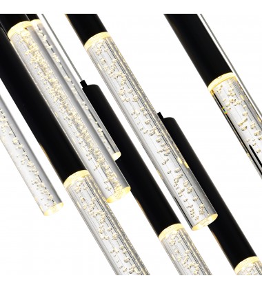  Dragonswatch LED Integrated Chandelier with Black Finish (1703P32-45-101) - CWI