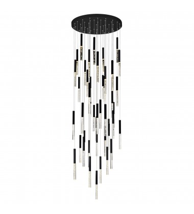 Dragonswatch LED Integrated Chandelier with Black Finish (1703P32-45-101) - CWI