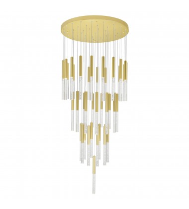  Dragonswatch LED Integrated Chandelier with Satin Gold Finish (1703P32-45-602) - CWI