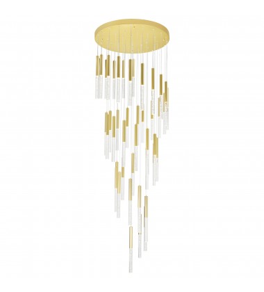  Dragonswatch LED Integrated Chandelier with Satin Gold Finish (1703P32-45-602) - CWI