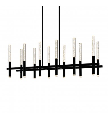  Dragonswatch Integrated LED Black Chandelier (1703P48-12-101-RC) - CWI