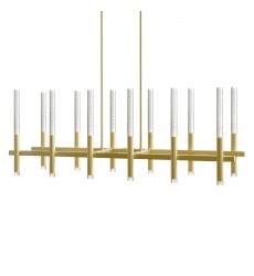  Dragonswatch Integrated LED Satin Gold Chandelier (1703P48-12-602-RC) - CWI