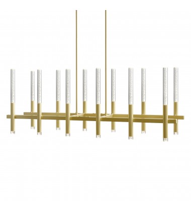 Dragonswatch Integrated LED Satin Gold Chandelier (1703P48-12-602-RC) - CWI Dragonswatch Integrated LED Satin Gold Chandelier (1703P48-12-602-RC) - CWI