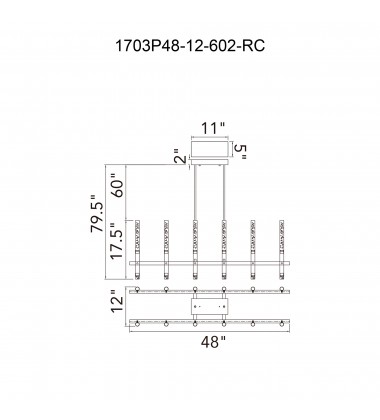 Dragonswatch Integrated LED Satin Gold Chandelier (1703P48-12-602-RC) - CWI Dragonswatch Integrated LED Satin Gold Chandelier (1703P48-12-602-RC) - CWI