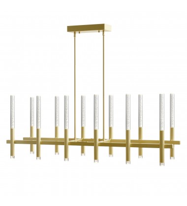 Dragonswatch Integrated LED Satin Gold Chandelier (1703P48-12-602-RC) - CWI Dragonswatch Integrated LED Satin Gold Chandelier (1703P48-12-602-RC) - CWI