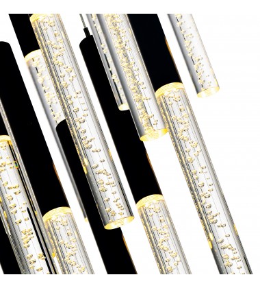 Dragonswatch Integrated LED Black Chandelier (1703P48-18-101-RC) - CWI Dragonswatch Integrated LED Black Chandelier (1703P48-18-101-RC) - CWI