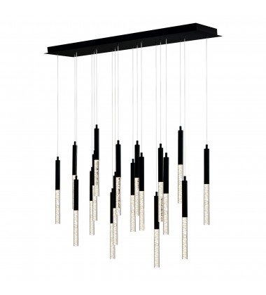 Dragonswatch Integrated LED Black Chandelier (1703P48-18-101-RC) - CWI Dragonswatch Integrated LED Black Chandelier (1703P48-18-101-RC) - CWI
