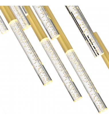 Dragonswatch Integrated LED Satin Gold Chandelier (1703P48-18-602-RC) - CWI Dragonswatch Integrated LED Satin Gold Chandelier (1703P48-18-602-RC) - CWI