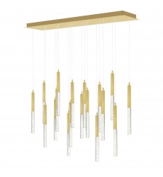  Dragonswatch Integrated LED Satin Gold Chandelier (1703P48-18-602-RC) - CWI
