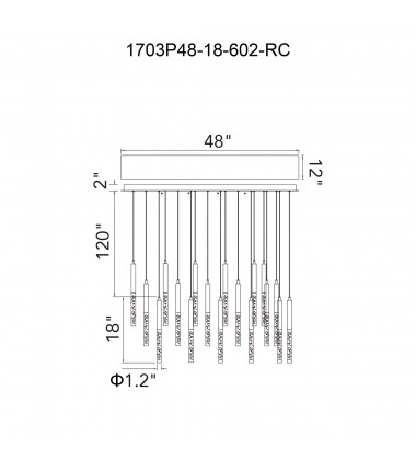 Dragonswatch Integrated LED Satin Gold Chandelier (1703P48-18-602-RC) - CWI Dragonswatch Integrated LED Satin Gold Chandelier (1703P48-18-602-RC) - CWI
