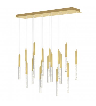 Dragonswatch Integrated LED Satin Gold Chandelier (1703P48-18-602-RC) - CWI Dragonswatch Integrated LED Satin Gold Chandelier (1703P48-18-602-RC) - CWI