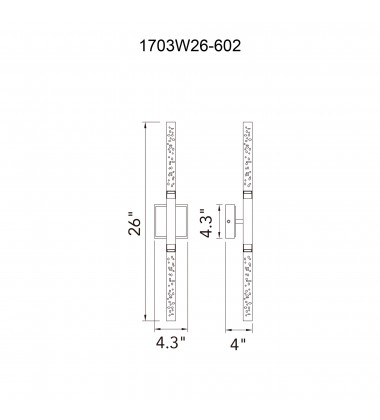 Dragonswatch Integrated LED Satin Gold Vanity Light (1703W26-602) - CWI Dragonswatch Integrated LED Satin Gold Vanity Light (1703W26-602) - CWI
