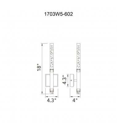 Dragonswatch Integrated LED Satin Gold Wall Light (1703W5-602) - CWI Dragonswatch Integrated LED Satin Gold Wall Light (1703W5-602) - CWI