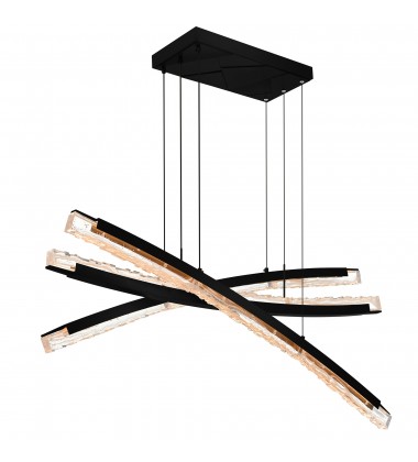  Saber Integrated LED Black Chandelier (1710P50-3-101) - CWI
