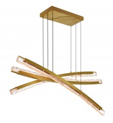  Saber Integrated LED Brass Chandelier (1710P50-3-624) - CWI