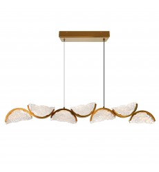  Moon Integrated LED Brass Chandelier (1715P54-7-624) - CWI