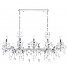  Flawless 10 Light Up Chandelier With Chrome Finish (2016P37C-10) - CWI