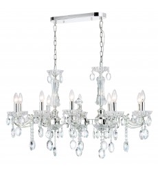 Flawless 10 Light Up Chandelier With Chrome Finish Flawless 10 Light Up Chandelier With Chrome Finish (2016P37C-10) - CWI