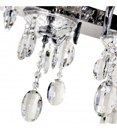  Flawless 12 Light Up Chandelier With Chrome Finish (2016P46C-12) - CWI