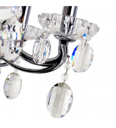  Flawless 12 Light Up Chandelier With Chrome Finish (2016P46C-12) - CWI
