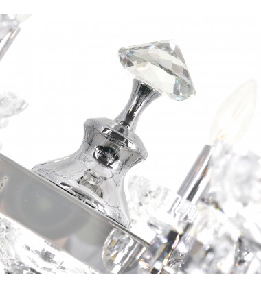  Flawless 14 Light Up Chandelier With Chrome Finish (2016P54C-14) - CWI