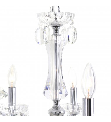  Flawless 14 Light Up Chandelier With Chrome Finish (2016P54C-14) - CWI