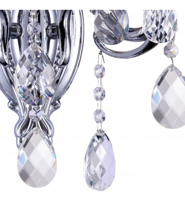  Flawless 2 Light Wall Sconce With Chrome Finish (2016W15C-2) - CWI