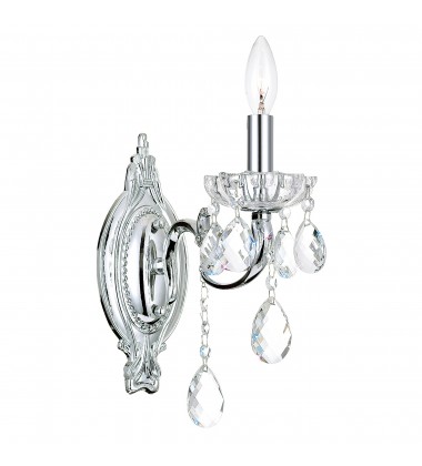  Flawless 1 Light Wall Sconce With Chrome Finish (2016W5C-1) - CWI