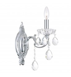  Flawless 1 Light Wall Sconce With Chrome Finish (2016W5C-1) - CWI
