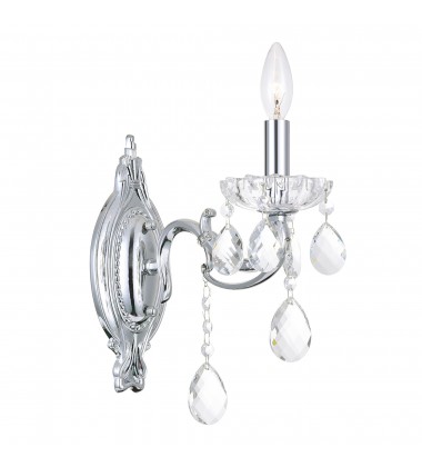  Flawless 1 Light Wall Sconce With Chrome Finish (2016W5C-1) - CWI