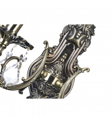  Brass 2 Light Wall Sconce With Antique Brass Finish (2022W16AB-2) - CWI