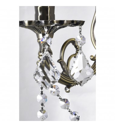  Brass 2 Light Wall Sconce With Antique Brass Finish (2022W16AB-2) - CWI